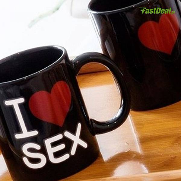 Termoaktywny Kubek Z Ukrytym Napisem „i Love Sex” 7236