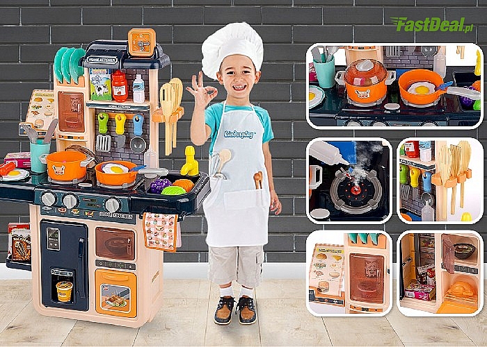 Dla małych szefów kuchni! Kuchnia dziecięca Kinderplay z kompletem akcesoriów