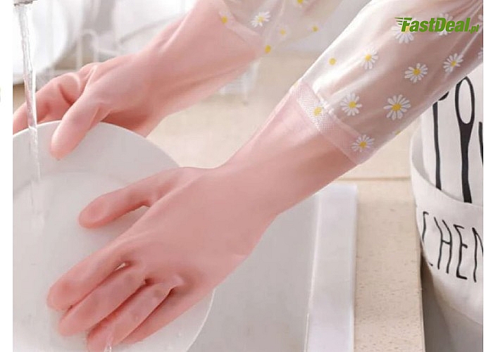Rękawiczki do mycia naczyń i sprzątania! Ochroń dłonie przed detergentami!