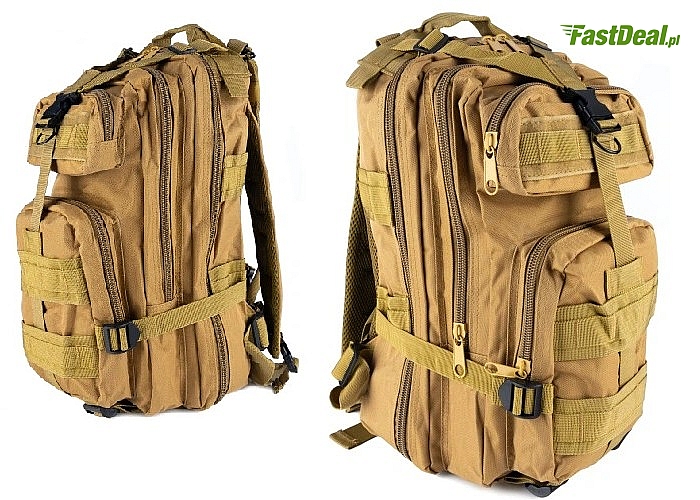 Uniwersalny plecak w wojskowym stylu o wysokiej funkcjonalności taktycznej. Pojemność 28 litrów