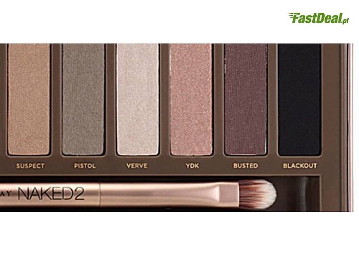 Paleta cieni do powiek marki Urban Decay Naked 2. Aż dwanaście mocno napigmentowanych, trwałych cieni w odcieniach brązu! Solidne, metalowe pudełko i duże lusterko. Przesyłka W CENIE kuponu! Tylko 69,99 zł!