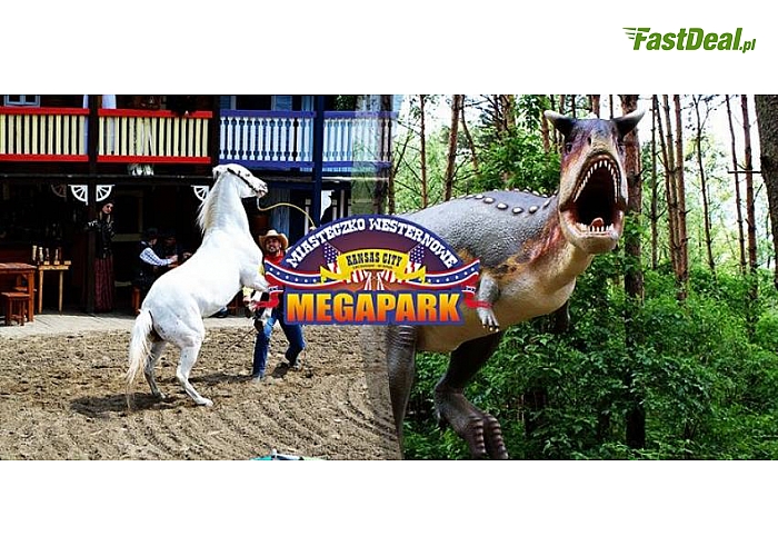 Mega Park w Grudziądzu! Całodniowy wstęp do parku atrakcji (kraina Asteriksa i Obeliksa, jurajska ścieżka edukacyjna, zoo, świat przygody i czarodziejskich opowieści, morskie głębiny, miasteczko westernowe i więcej)