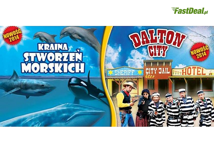Mega Park w Grudziądzu! Całodniowy wstęp do parku atrakcji (kraina Asteriksa i Obeliksa, jurajska ścieżka edukacyjna, zoo, świat przygody i czarodziejskich opowieści, morskie głębiny, miasteczko westernowe i więcej)