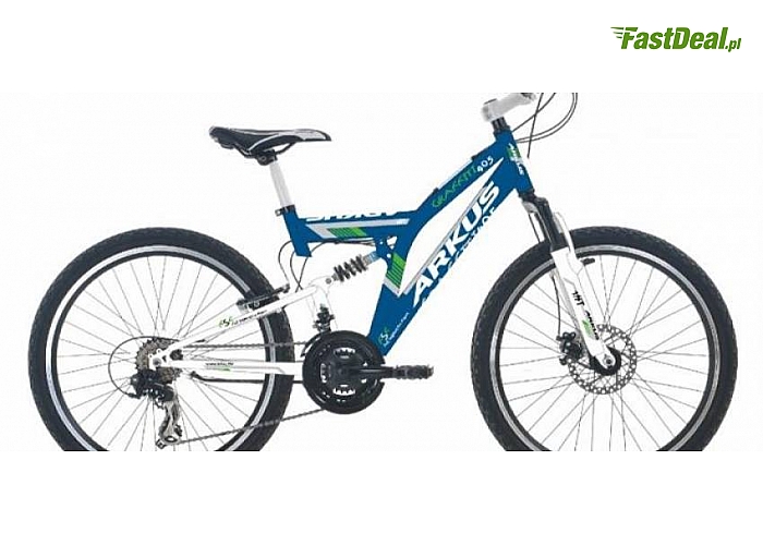 ROWERY ARKUS! Trzy modele: Forester, 405 lub 505.  Koła: 24” lub 26”! Solidne wykonanie. Aluminiowa rama, hamulce tarczowe, osprzęt SHIMANO lub Arkus & Romet (od 519 zł)