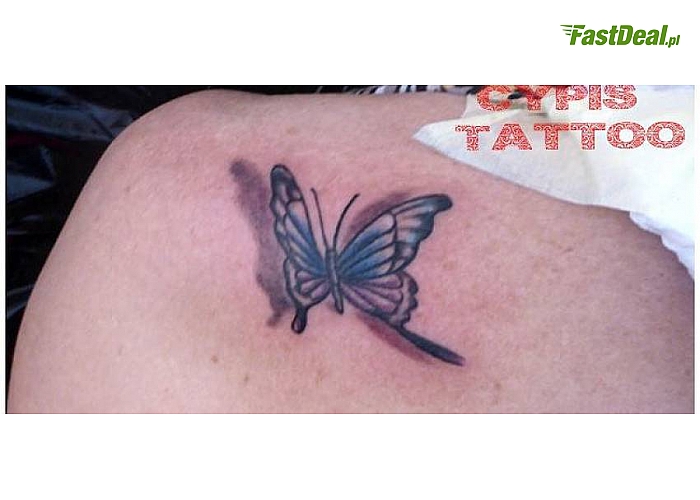 WYKONANIE TATUAŻU (5 x 5 cm, 10 x 10 cm lub 15 x 15 cm) w Studio Tatuażu Cypis Tattoo