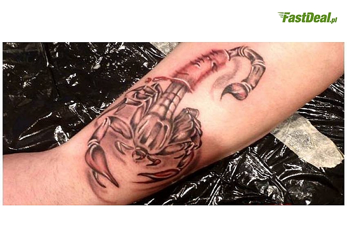 WYKONANIE TATUAŻU (5 x 5 cm, 10 x 10 cm lub 15 x 15 cm) w Studio Tatuażu Cypis Tattoo
