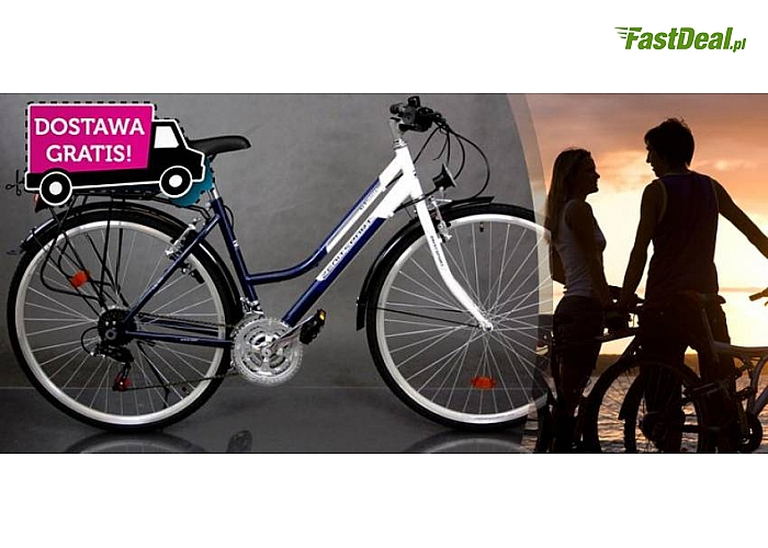 Rower marki Romet! Dla kobiety lub mężczyzny! Przerzutki Shimano! 28”! 18 biegów! Idealne na letnie przejażdżki we dwoje!  Przesyłka w cenie kuponu! (640 zł)