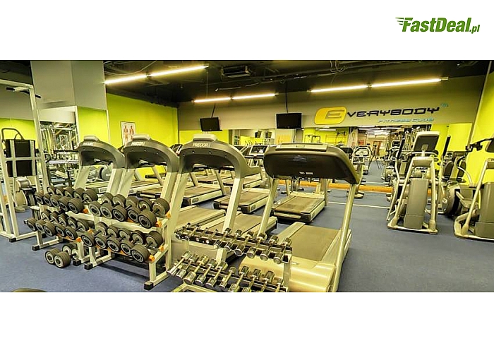 BĄDŹ FIT! WYBRANY KARNET NA SIŁOWNIĘ, ZAJĘCIA FITNESS, WEJŚCIA DO STREFY SPA ! Everybody Fitness Club, Warszawa (od 18 zł)