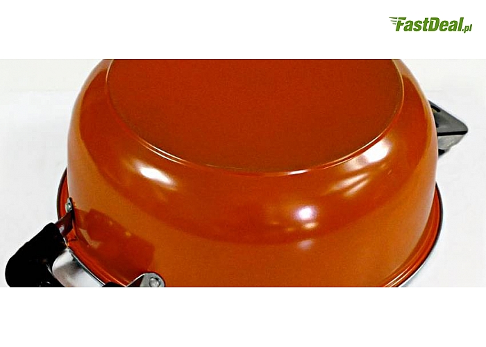 Garnek do smażenia frytek w zestawie z metalowym sitkiem ELM 78! Wykonany ze stali nierdzewnej! Powłoka Non Stick! (36 zł)