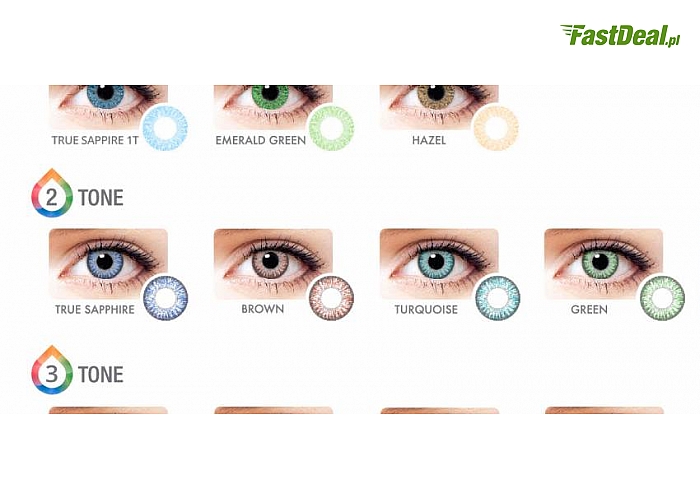 KOLOROWE SOCZEWKI KONTAKTOWE! Miesięczne! Z różną mocą lub zerówki! Wiele kolorów do wyboru! Długi termin przydatności! Zmieniaj kolor swoich oczu i intryguj spojrzeniem! (29 zł)