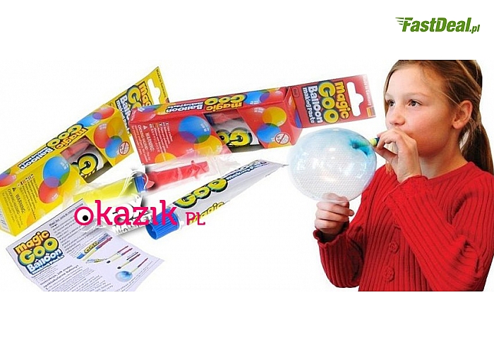 Zestaw do ROBIENIA BALONÓW! 3 tubki z pastą balonową (żółta, czerwona, niebieska) + ustnik. Efekt balonów o różnych kształtach i wielkościach. Możliwość łączenia balonów! Produkt nietoksyczny, bezpieczny dla dzieci (39 zł)