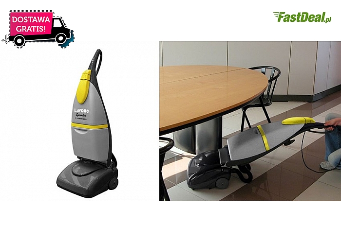Automat myjący marki Laver + płyn do podłóg Karcher RM 69 - 10l. Czyszczenie płynem, szczotkowanie oraz suszenie w 1 cyklu! Koszt przesyłki w cenie kuponu! (2 499 zł)