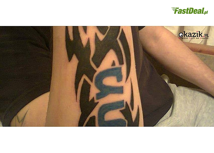 TATUAŻ o o wymiarach 5x5 cm, 10x10 cm lub 15x15 cm. Studio Tatuażu Cypis Tattoo w Warszawie! (od 59 zł)