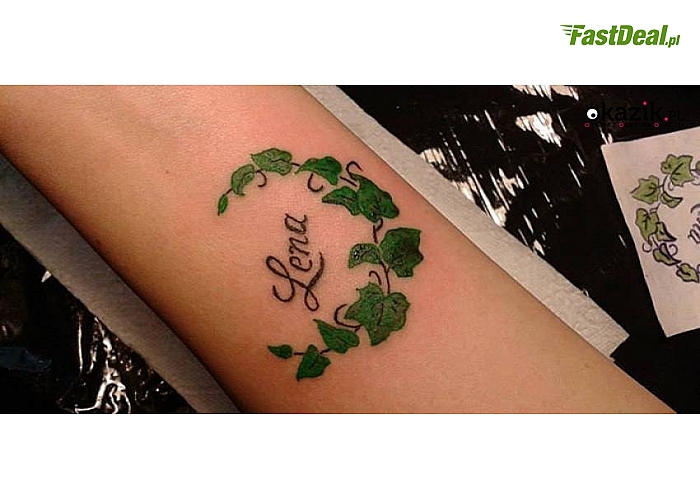 TATUAŻ o o wymiarach 5x5 cm, 10x10 cm lub 15x15 cm. Studio Tatuażu Cypis Tattoo w Warszawie! (od 59 zł)