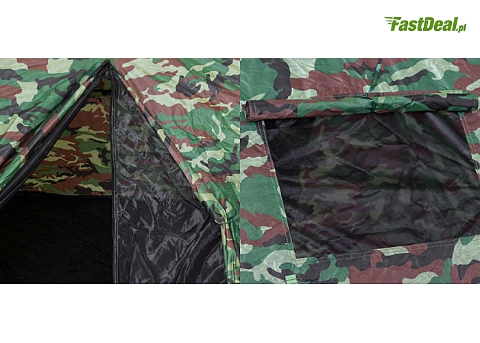 Samorozkładający się, 4-osobowy namiot wędkarski! Wzór Moro! (89 zł)