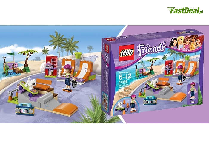 Wyjątkowy zestaw od LEGO FRIENDS - SKATEPARK W HEARTLAKE! Wspaniała zabawa z Mią i jej psem Charlie!