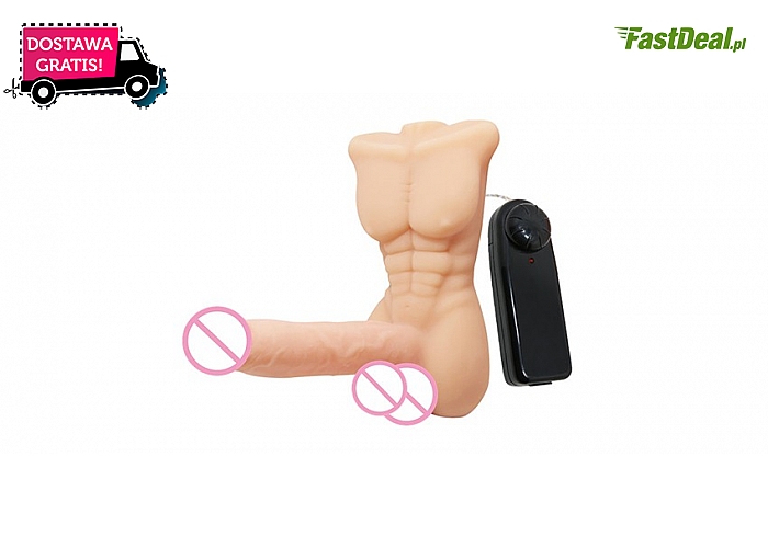 MĘSKI TORS Z PENISEM i otworem analnym. Twoja nowa ulubiona seks zabawka! Dostawa GRATIS.