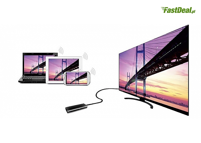 Smart TV HDMI DONGLE, WiFi, DLNA, MiraCast, AirPlay (229 zł)