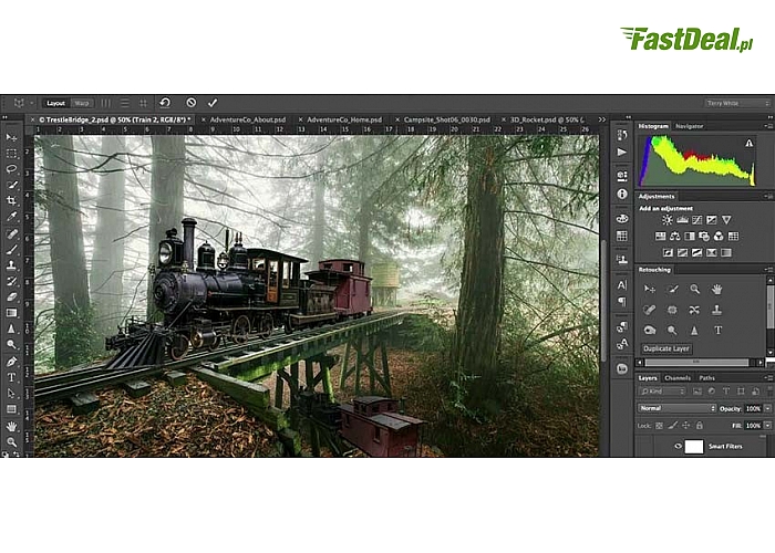 Kurs On-line Adobe Photoshop CC. Egzamin i Certyfikat on-line! (od 63 zł)