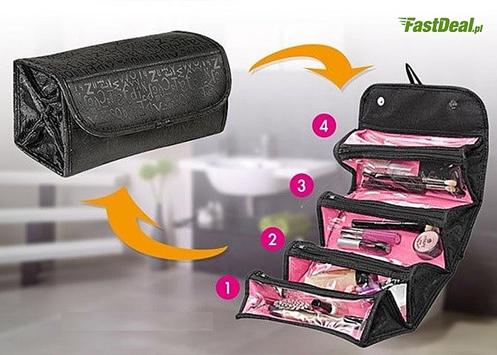 Rozkładana kosmetyczka-organizer turystyczny Roll-N-Go