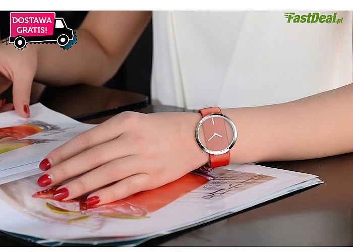 Unikatowy i nowoczesny zegarek damski! Mechanizm kwarcowy! Sprawdzi się w każdej stylizacji!