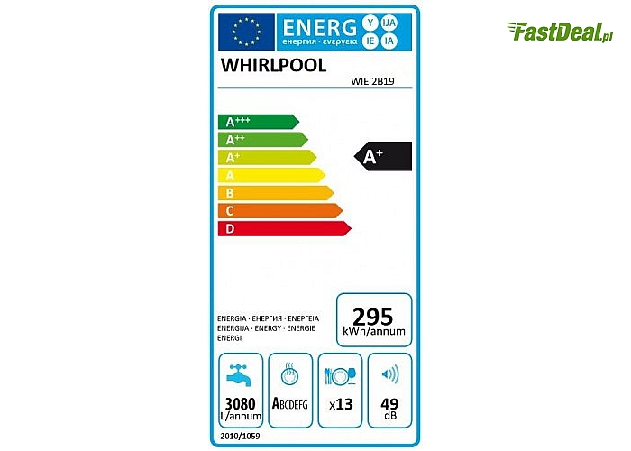 Whirlpool Zmywarka WIE2B19