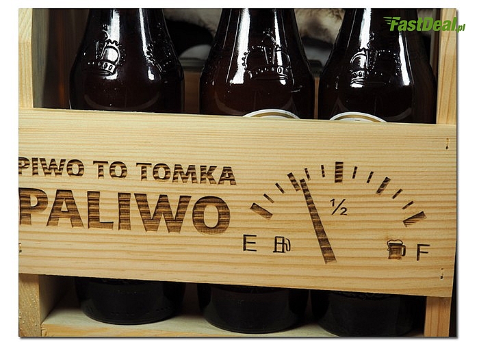 Personalizowane nosidełko na piwo z grawerem! Oryginalna propozycja prezentu dla każdego mężczyzny! Polski producent!