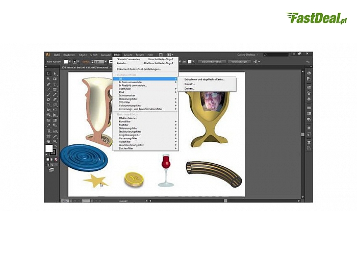 Kurs online: Adobe Illustrator CS6 dla zaawansowanych i początkujących. Roczny dostęp do platformy TeacherBird.com