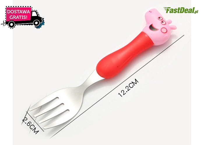 Sztućce dla dziecka z motywem bajki Świnka Peppa! Idealne dla Twojego malucha!