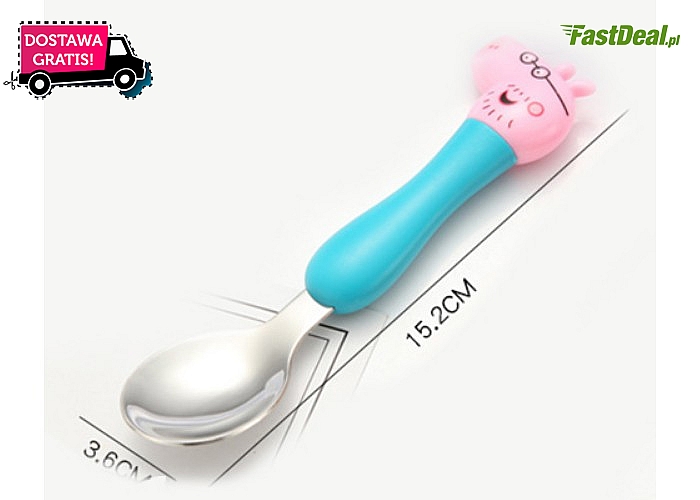 Sztućce dla dziecka z motywem bajki Świnka Peppa! Idealne dla Twojego malucha!