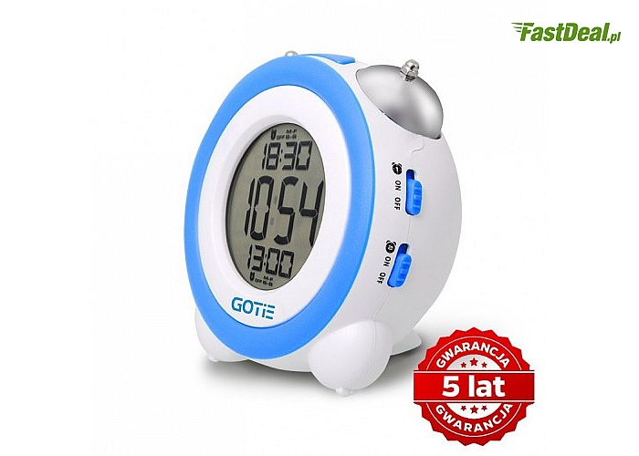 Gotie: BUDZIK ELEKTRONICZNY Z MECHANICZNYM DZWONKIEM GBE-200N