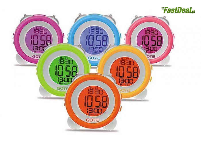 Gotie: BUDZIK ELEKTRONICZNY Z MECHANICZNYM DZWONKIEM GBE-200N