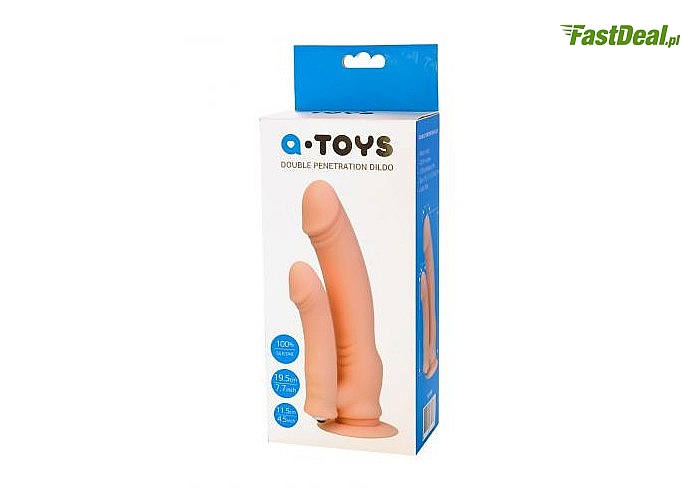 Podwójne dildo. A-TOYS 761030 Wibrator