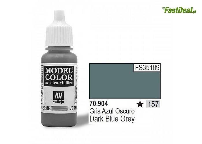 Vallejo: Farba Nr157 Dark Blue Grey 17ml