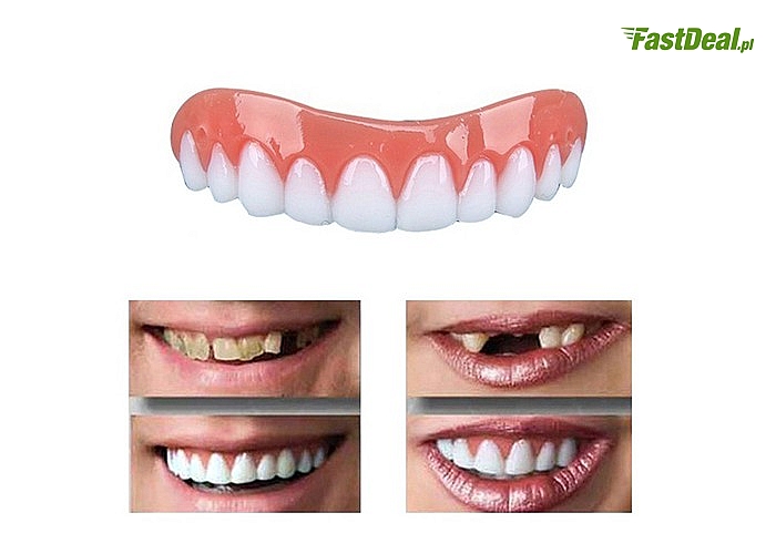 Perfect Smile! Tymczasowa nakładka na górne zęby, która pozwoli Ci w szybki i tani sposób uzupełnić braki w uzębieniu!