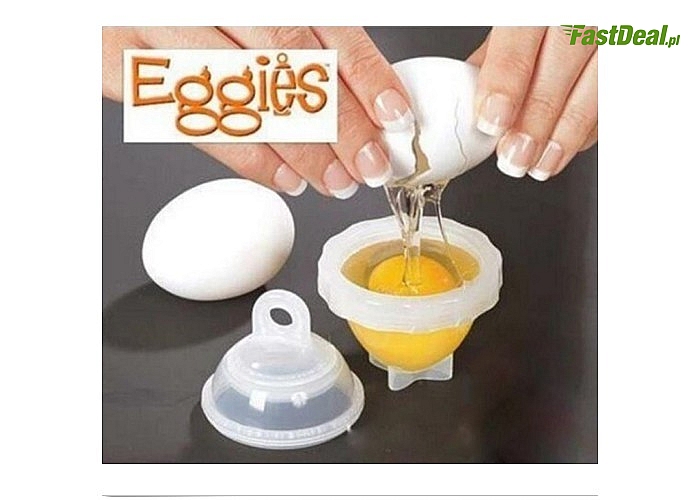 Eggies!  Praktyczna foremka do gotowania jajek bez skorupek! Koniec z czasochłonnym obieraniem!