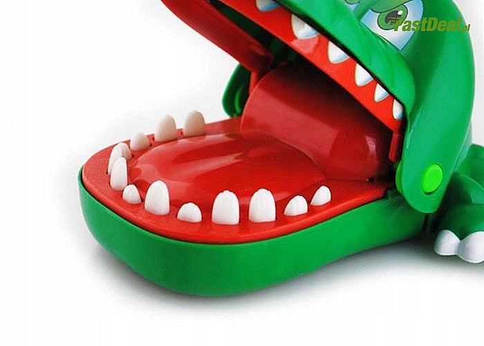Chory ząbek u dentysty. Gra zręcznościowa Krokodyl dla Twojego dziecka! Świetna zabawa z egzotycznym zwierzakiem!