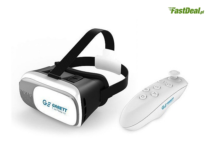 Gogle Garett VR2 + Pilot Bluetooth! Prosta i komfortowa obsługa! Odkryj świat wirtualnej rzeczywistości!