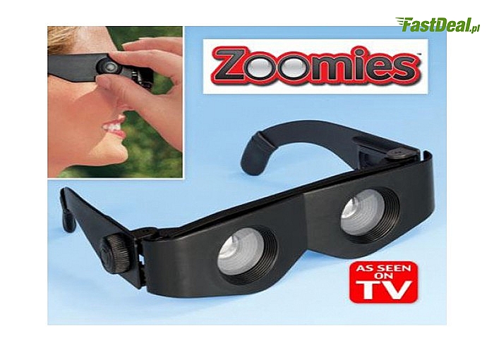 Okulary Lupa Zoomies! Doskonałe połączenie okularów i lornetki! Teraz możesz z łatwością podziwiać widoki!