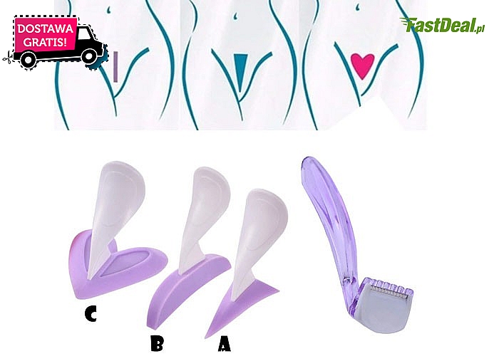 Rewelacyjne szablony do golenia miejsc intymnych dla kobiet nie lubiących nudy