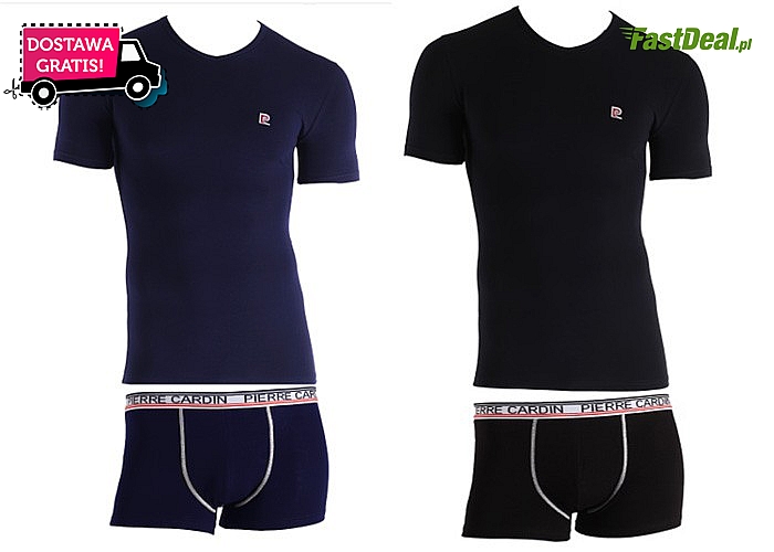 Komplet bielizny męskiej koszulka i bokserki marki Pierre Cardin
