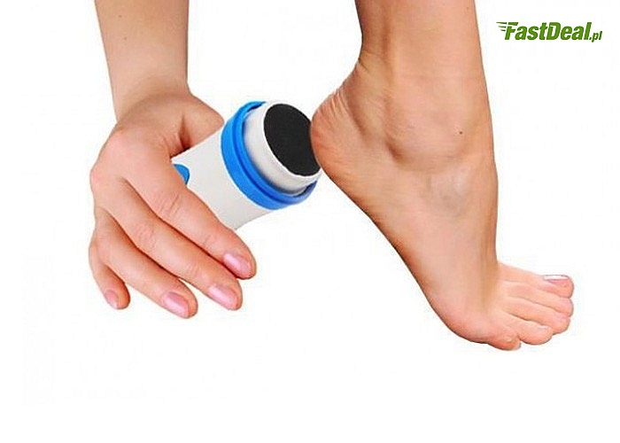Tarka pozwala na szybkie i skuteczne ścieranie zgrubień i martwego naskórka na stopach