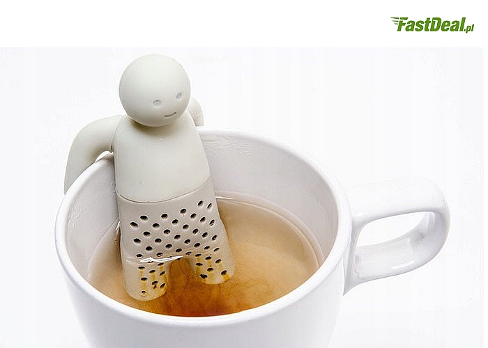 Zaparzacz do herbaty i ziół w kształcie ludzika! Praktyczny i wygodny w użyciu.