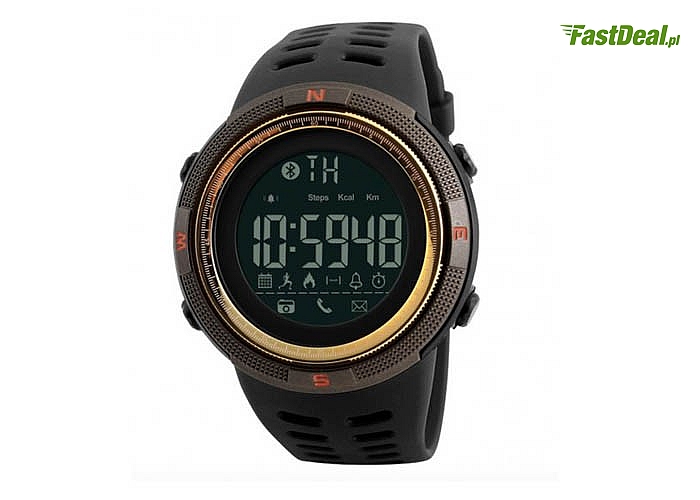Oryginalny zegarek firmy SKMEI! Sygnalizuje powiadomienia! Bluetooth! Wodoszczelny! Krokomierz!