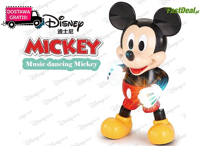 Myszka Mickey! Tańczy, świeci, wydaje dźwięki