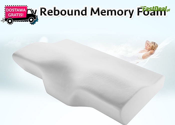 HIT! Memory pillow! Poduszka ortopedyczna dopasowująca się kształtu ciała! Antyalergiczna, wykonana z miękkiej pianki!