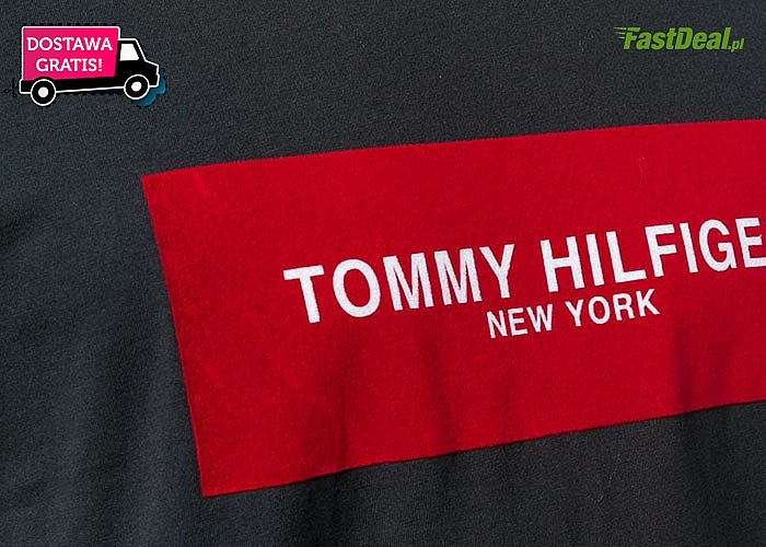 Bawełniana, męska koszulka na krótki rękaw od Tommy Hilfiger!
