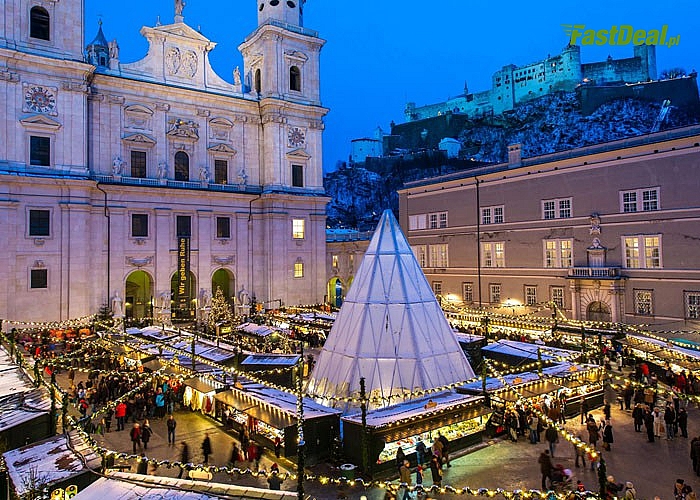 Poczuj magię Świąt! Jarmark Bożonarodzeniowy w Salzburgu. Przejazd, zwiedzanie i opieka pilota w pakiecie.