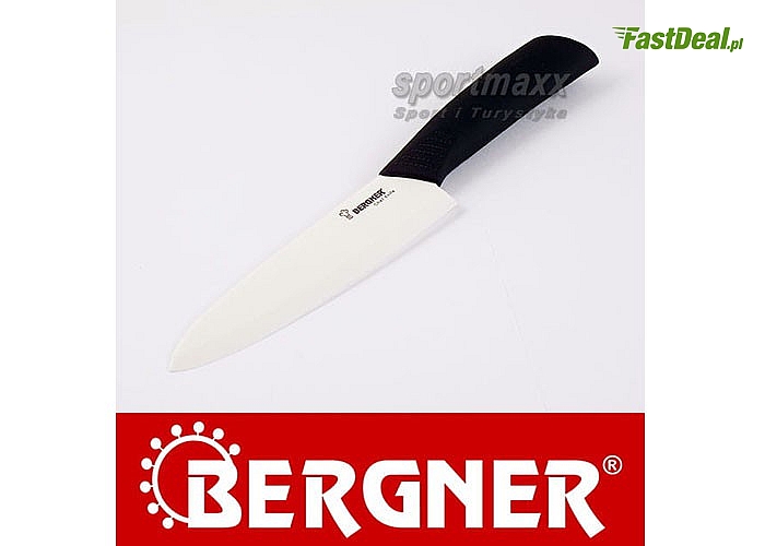 Komplet ekskluzywnych, ceramicznych noży kuchennych nie wymagających ostrzenia!  2 noże oraz obieraczka firmy Bergner!