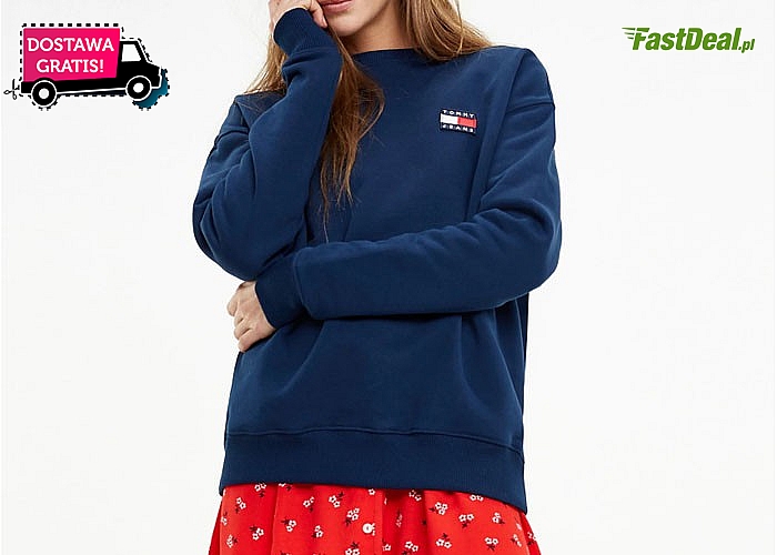 Sportowa bawełniana bluza damska od Tommy Hilfiger. 5 kolorów do wyboru